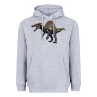 Heather Grey spinosaurus Heavyweight Hoodie - Artiststas