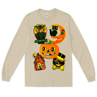 Mushroom Vintage Halloween Long Sleeve Tee - minhPixels