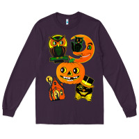Plum Vintage Halloween Long Sleeve Tee - minhPixels