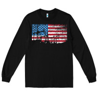 Black Oil Rig Worker Roughnecks Oilfield Man Gift American Long Sleeve Tee - minhPixels