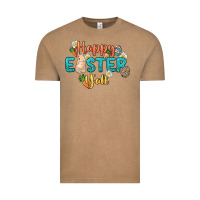 Vintage Coffee Happy Easter y'all Easter Day Vintage Tee - HowdyJamesFarm
