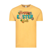 Vintage Mustard Happy Easter y'all Easter Day Vintage Tee - HowdyJamesFarm