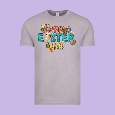 Happy Easter Y'all Easter Day Vintage Tee Designed By Howdyjamesfarm