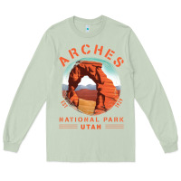 Matcha Cool Arches National Park Utah Long Sleeve Tee - minhPixels
