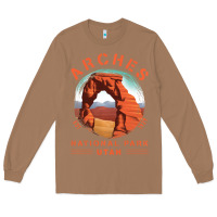 Toasted Coconut Cool Arches National Park Utah Long Sleeve Tee - minhPixels