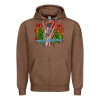 Chestnut punk rock Merry Christmas Zipper Hoodie - CowhideDigitalArt
