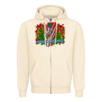 Sandshell punk rock Merry Christmas Zipper Hoodie - CowhideDigitalArt