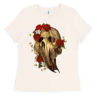 Bone Ghost Skeleton Ladies Tee - RanaPortraitStore