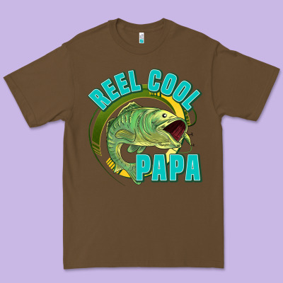 Reel Cool Papa Premium Tee Designed By Jasminsmagicworld