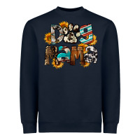 Navy Dog Mama Heavyweight Sweatshirt - FaDigitalArtStudio
