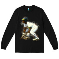 Black Rickey Henderson Long Sleeve Tee - minhPixels