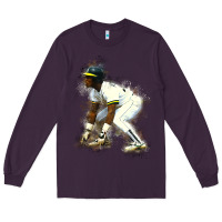 Plum Rickey Henderson Long Sleeve Tee - minhPixels