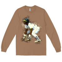 Toasted Coconut Rickey Henderson Long Sleeve Tee - minhPixels