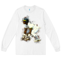 White Rickey Henderson Long Sleeve Tee - minhPixels