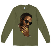 Army Green Black man Long Sleeve Tee - HowdyJamesFarm