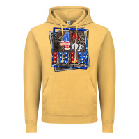Vintage Mustard 4th of july Vintage Hoodie - CowGirlArtShop
