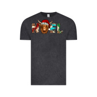 Vintage Black noel long haired shaggy cow Vintage Tee - Jasminsmagicworld