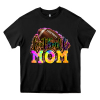 Black football mom Heavy Core Tee - LillyAllenDesigns