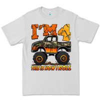 I'm Four This Is How I Roll Monster Truck Birthday Premium Tee | Teevron