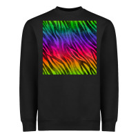 Black colorful zebra seamless pattern Heavyweight Sweatshirt - BundleAndBundleShop