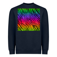 Navy colorful zebra seamless pattern Heavyweight Sweatshirt - BundleAndBundleShop