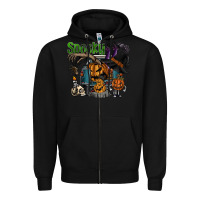 Black spooky Zipper Hoodie - SublimationCraftShop