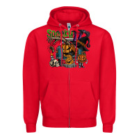 Red spooky Zipper Hoodie - SublimationCraftShop