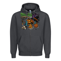 Smoke spooky Zipper Hoodie - SublimationCraftShop