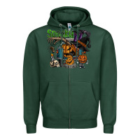 Sports Green spooky Zipper Hoodie - SublimationCraftShop