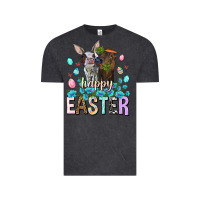 Vintage Black Happy Easter Heifers Easter Day Vintage Tee - HowdyJamesFarm
