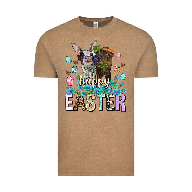 Happy Easter Heifers Easter Day Vintage Tee by HowdyJamesFarm | Teevron