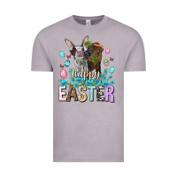 Vintage Zinc Happy Easter Heifers Easter Day Vintage Tee - HowdyJamesFarm
