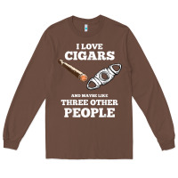 Funny Cigar Accessories Gift Set Cigar Lover Smokers Party Long Sleeve Tee | Teevron