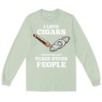 Matcha Funny Cigar Accessories Gift Set Cigar Lover Smokers Party Long Sleeve Tee - minhPixels