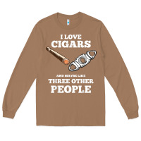 Toasted Coconut Funny Cigar Accessories Gift Set Cigar Lover Smokers Party Long Sleeve Tee - minhPixels