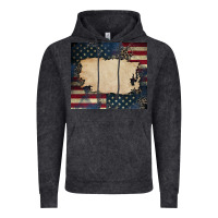 Vintage Black American flag add your text Vintage Hoodie - CowGirlArtShop
