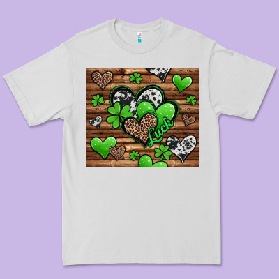 St. Patrick's Day Hearts Premium Tee Designed By Jasminsmagicworld