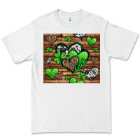 White St. Patrick's Day hearts Premium Tee - Jasminsmagicworld