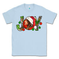 Dusty Blue Joy with woman Classic Tee - NancyCooperArtShop