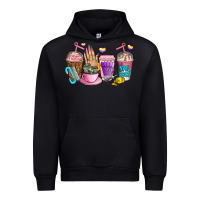 Black nail art  coffee cups Urban Hoodie - AdoDesignShop