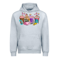 Heather Grey nail art  coffee cups Urban Hoodie - AdoDesignShop