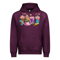 Mauve Wine nail art  coffee cups Urban Hoodie - AdoDesignShop