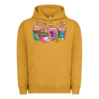 Pigment Peanut Butter nail art  coffee cups Urban Hoodie - AdoDesignShop