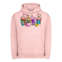 Pigment Salmon nail art  coffee cups Urban Hoodie - AdoDesignShop