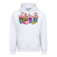 White nail art  coffee cups Urban Hoodie - AdoDesignShop