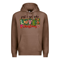Chestnut Just A Girl Who Loves Christmas Premium Hoodie - FaDigitalArtStudio