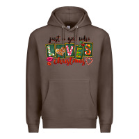 Coffee Just A Girl Who Loves Christmas Premium Hoodie - FaDigitalArtStudio