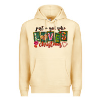 Pina Colada Just A Girl Who Loves Christmas Premium Hoodie - FaDigitalArtStudio