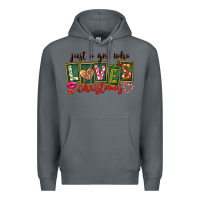 Rock Just A Girl Who Loves Christmas Premium Hoodie - FaDigitalArtStudio