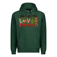 Sports Green Just A Girl Who Loves Christmas Premium Hoodie - FaDigitalArtStudio